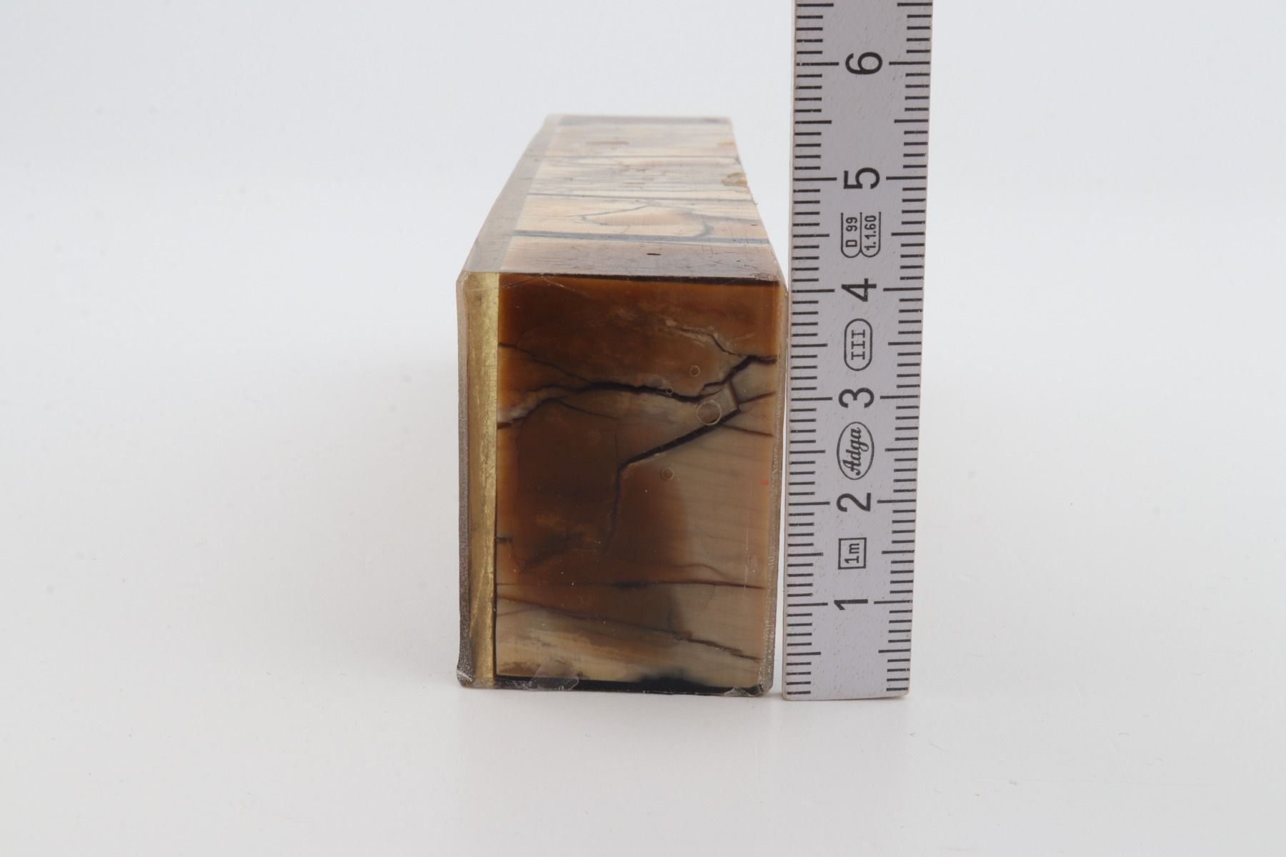 Stabilised mammoth ivory block