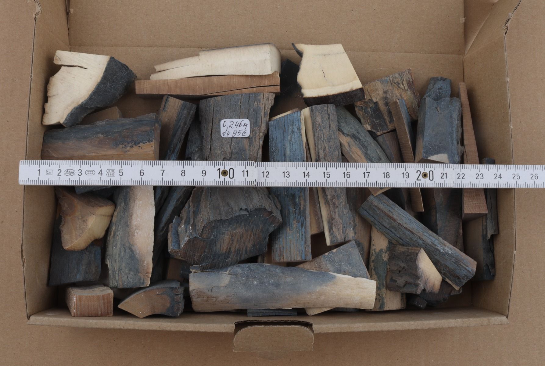 Untreated mammoth ivory offcuts