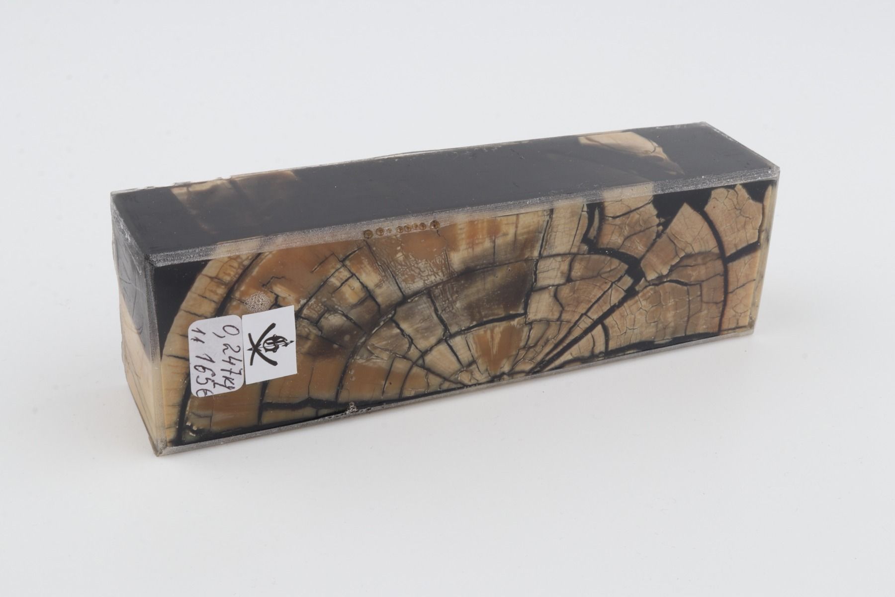 Stabilized mammoth ivory block