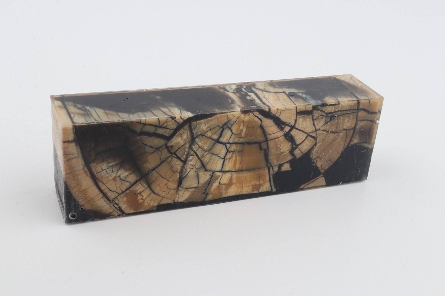 Stabilized mammoth ivory block