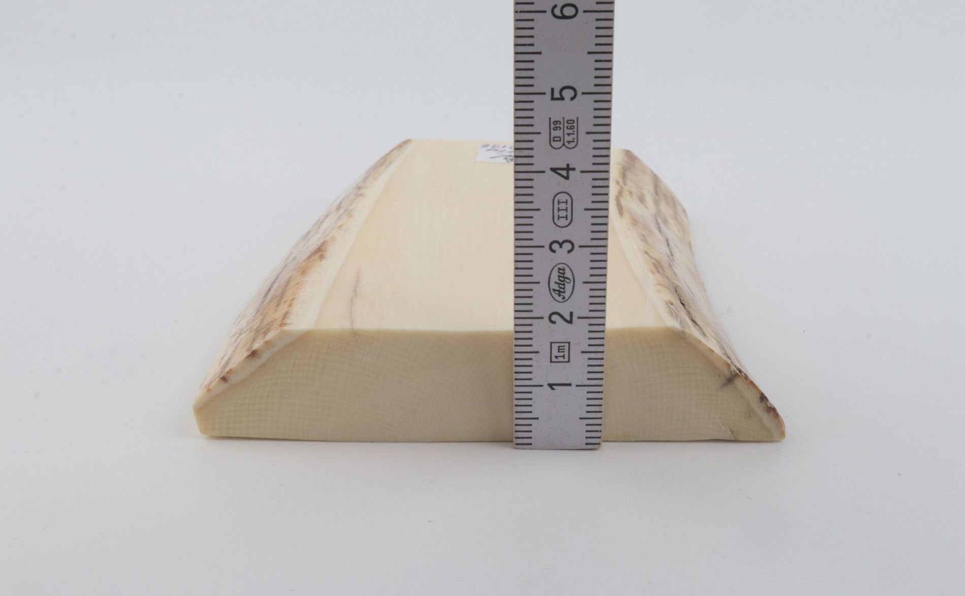 White mammoth ivory segment