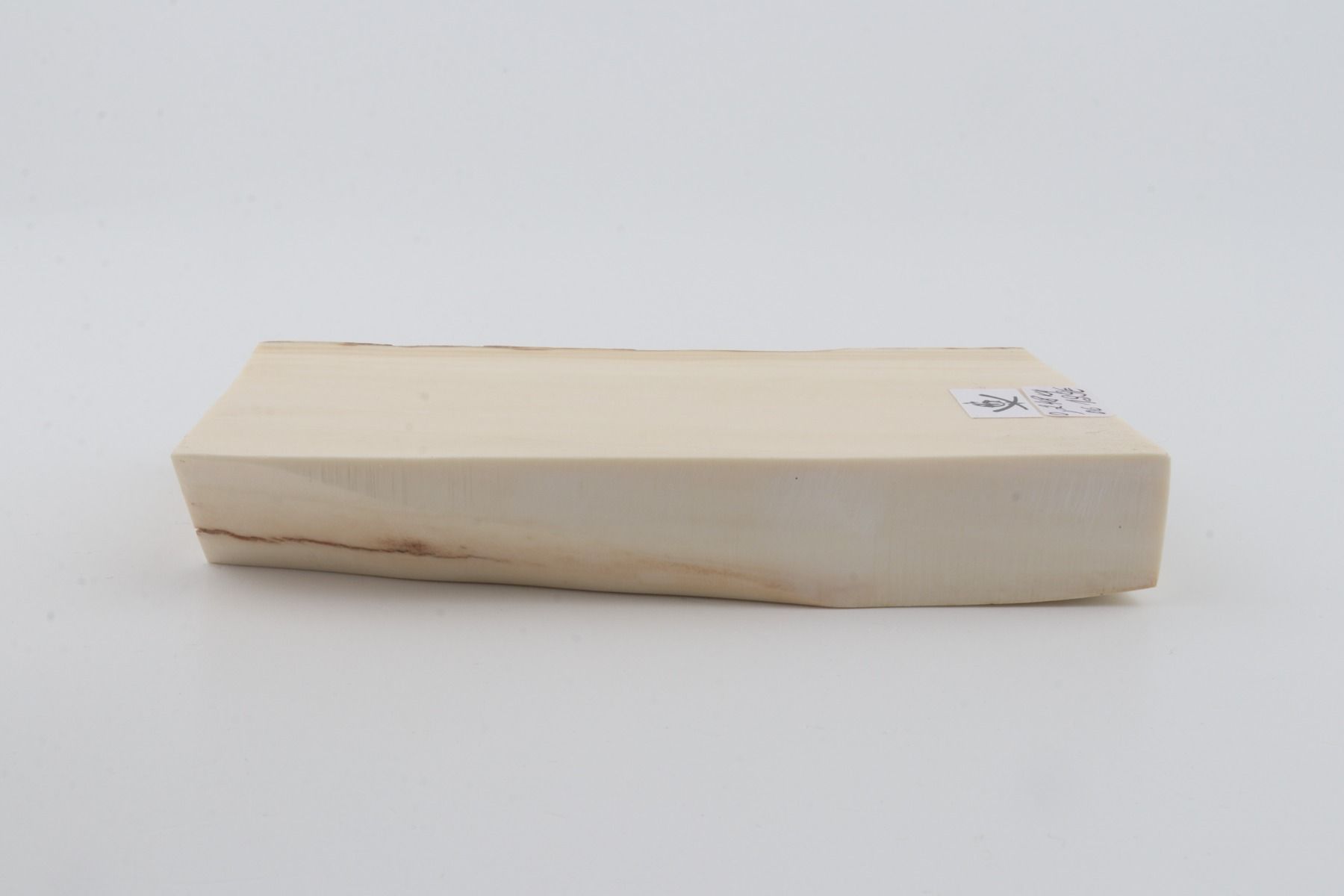 White mammoth ivory segment