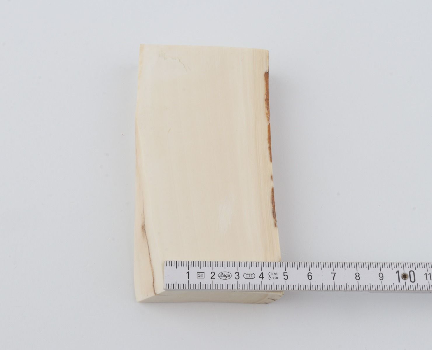 White mammoth ivory segment