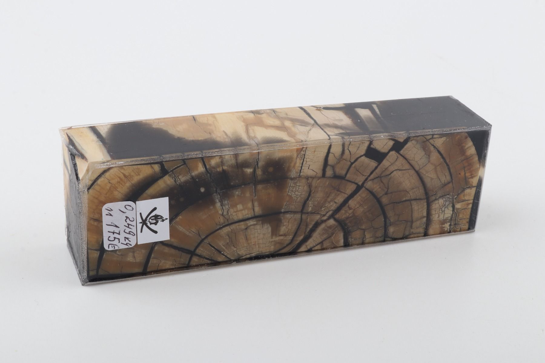 Stabilized mammoth ivory block