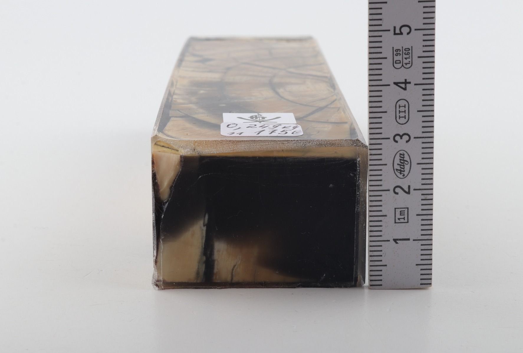 Stabilized mammoth ivory block