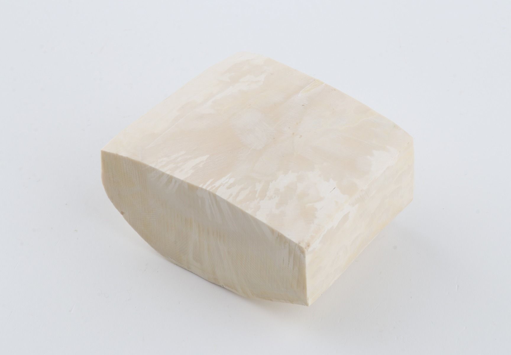 White mammoth ivory segment