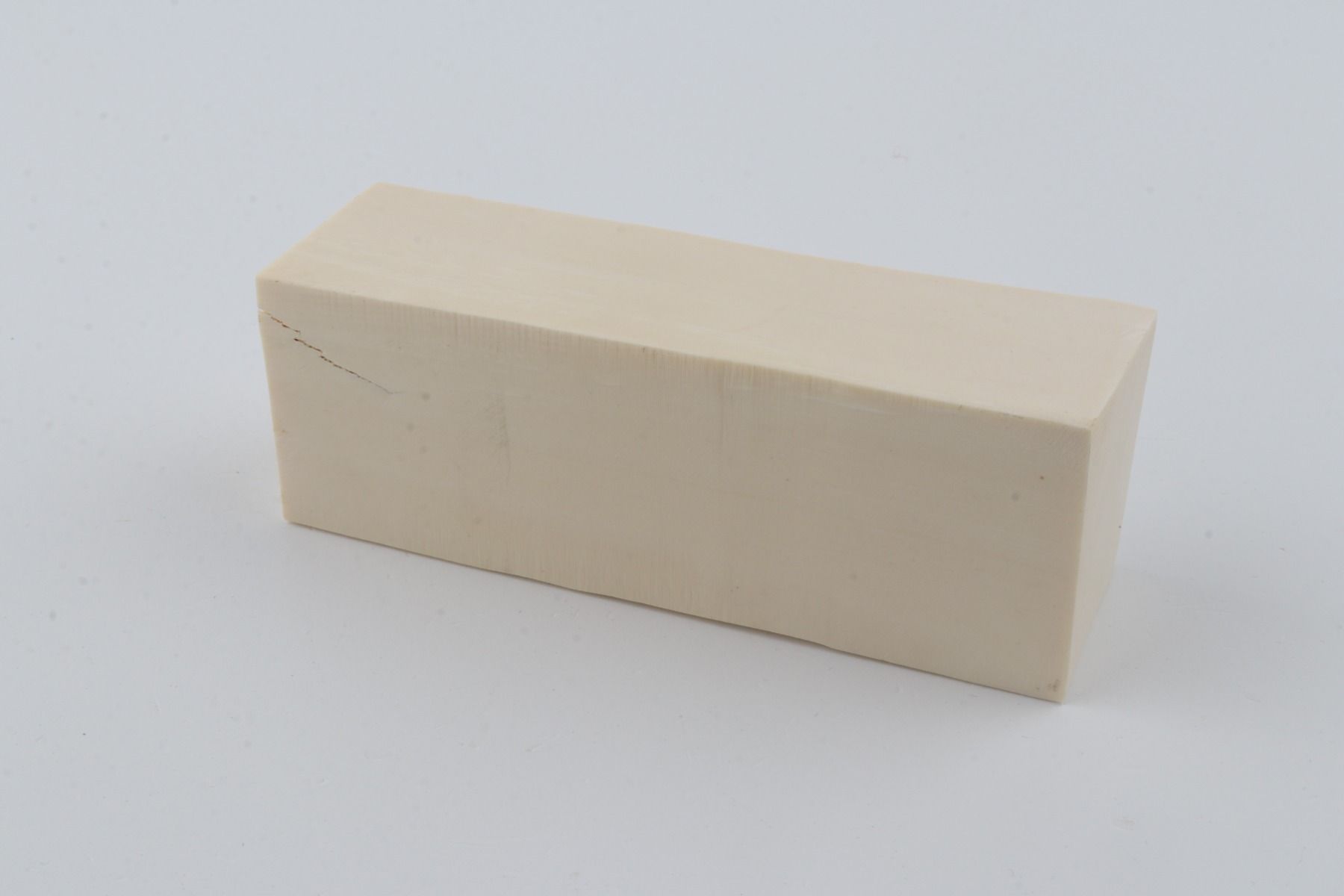 White mammoth ivory segment