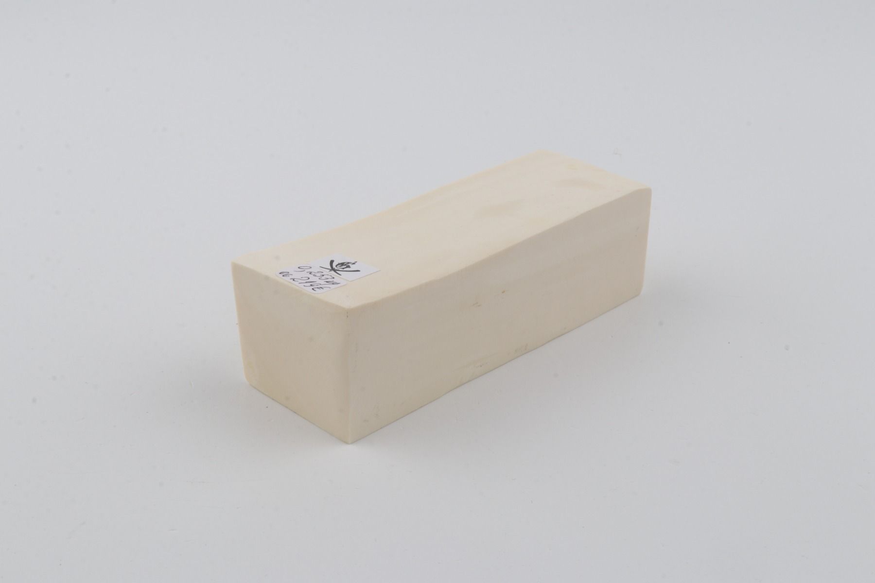 White mammoth ivory segment