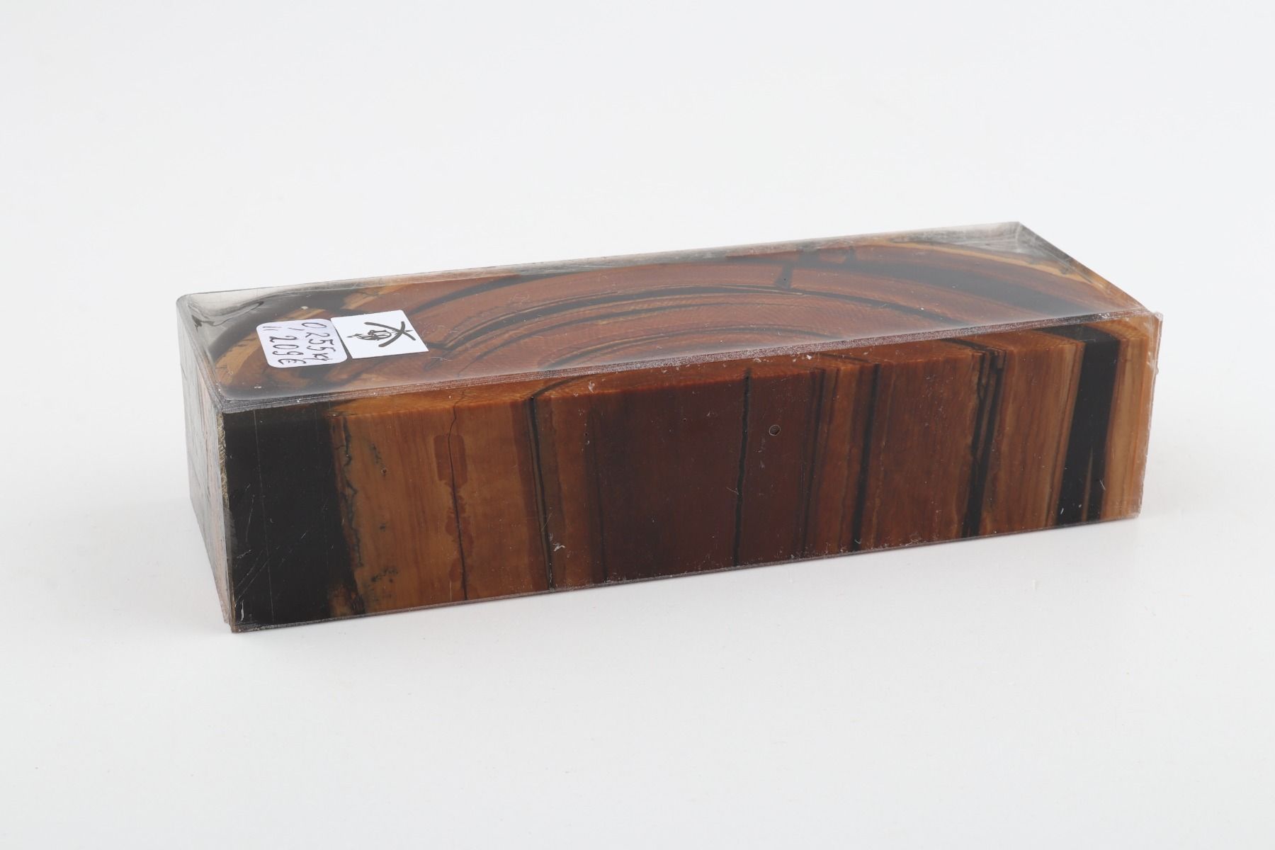 Stabilised mammoth ivory block