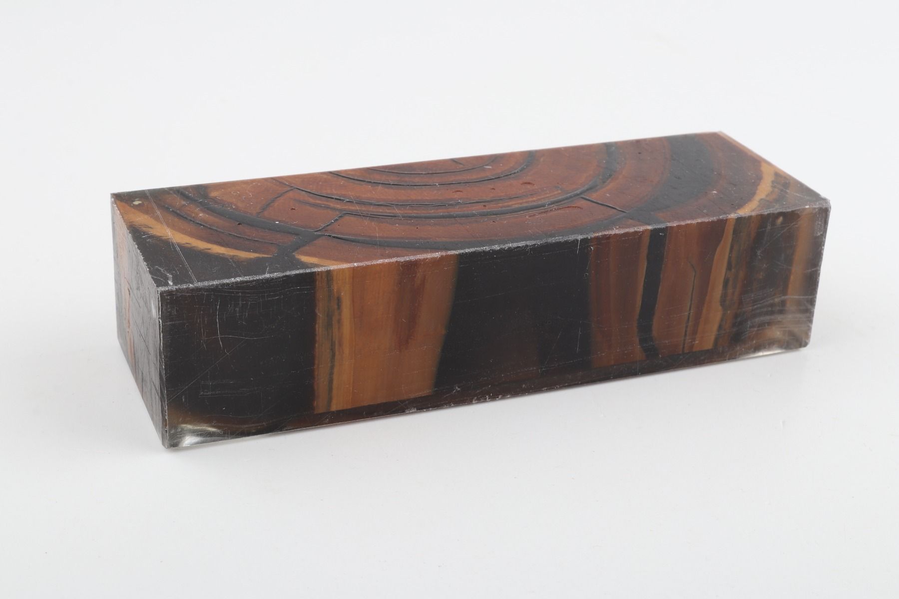 Stabilised mammoth ivory block