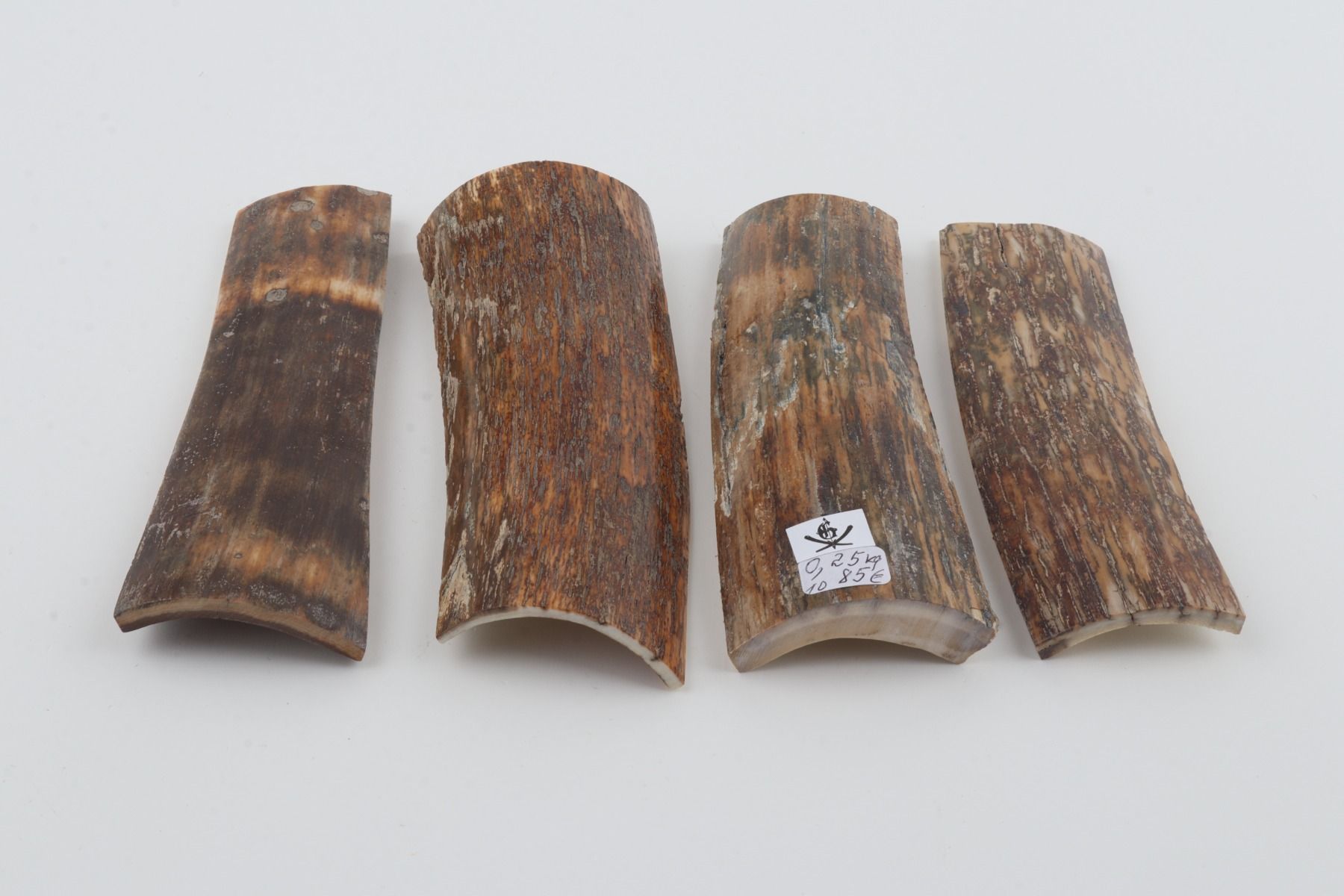 Brown-orange mammoth bark pieces