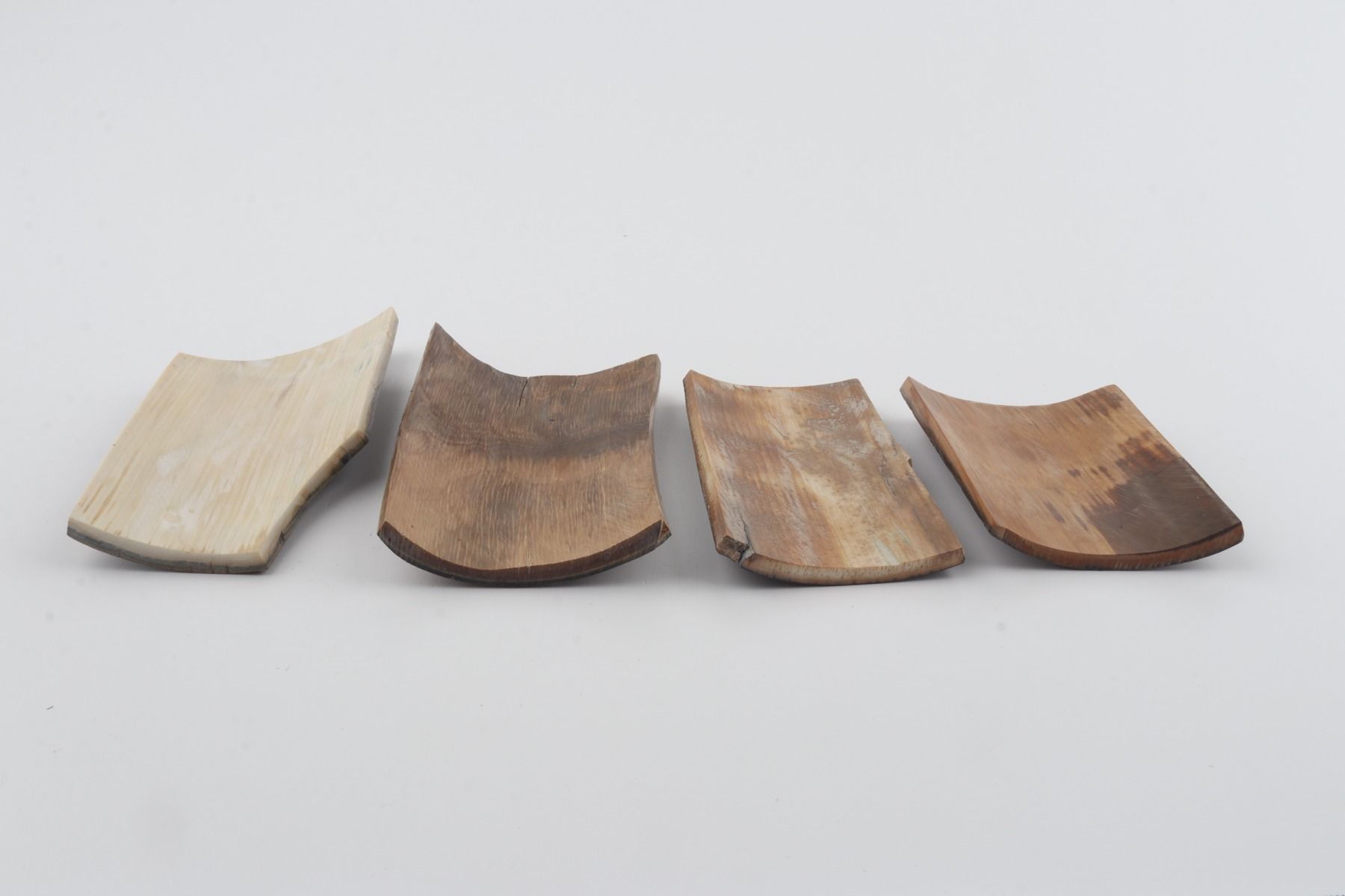 Brown-green mammoth bark pieces
