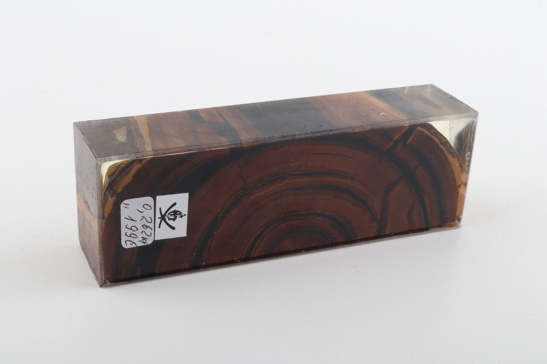 Stabilised mammoth ivory block