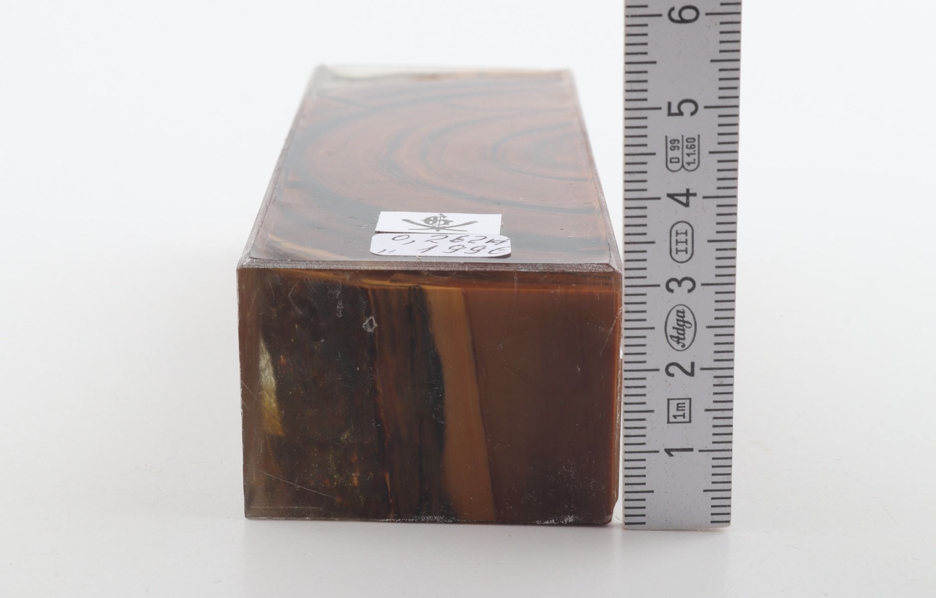 Stabilised mammoth ivory block
