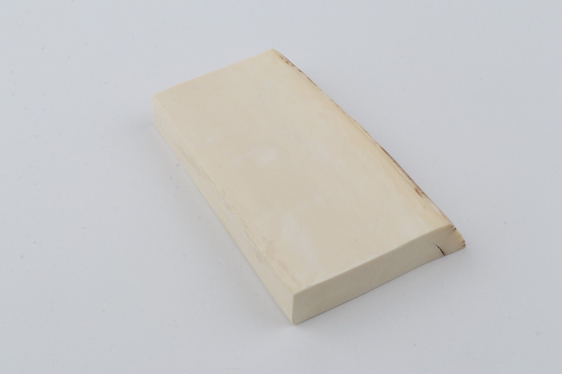 White mammoth ivory segment