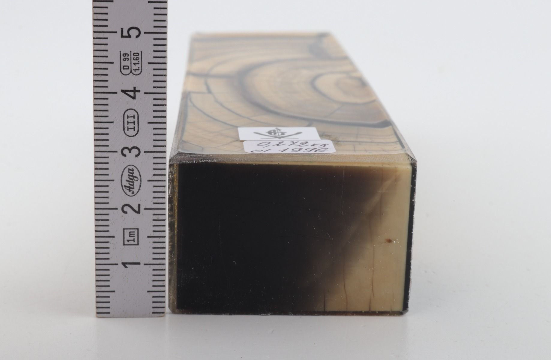 Stabilized mammoth ivory block