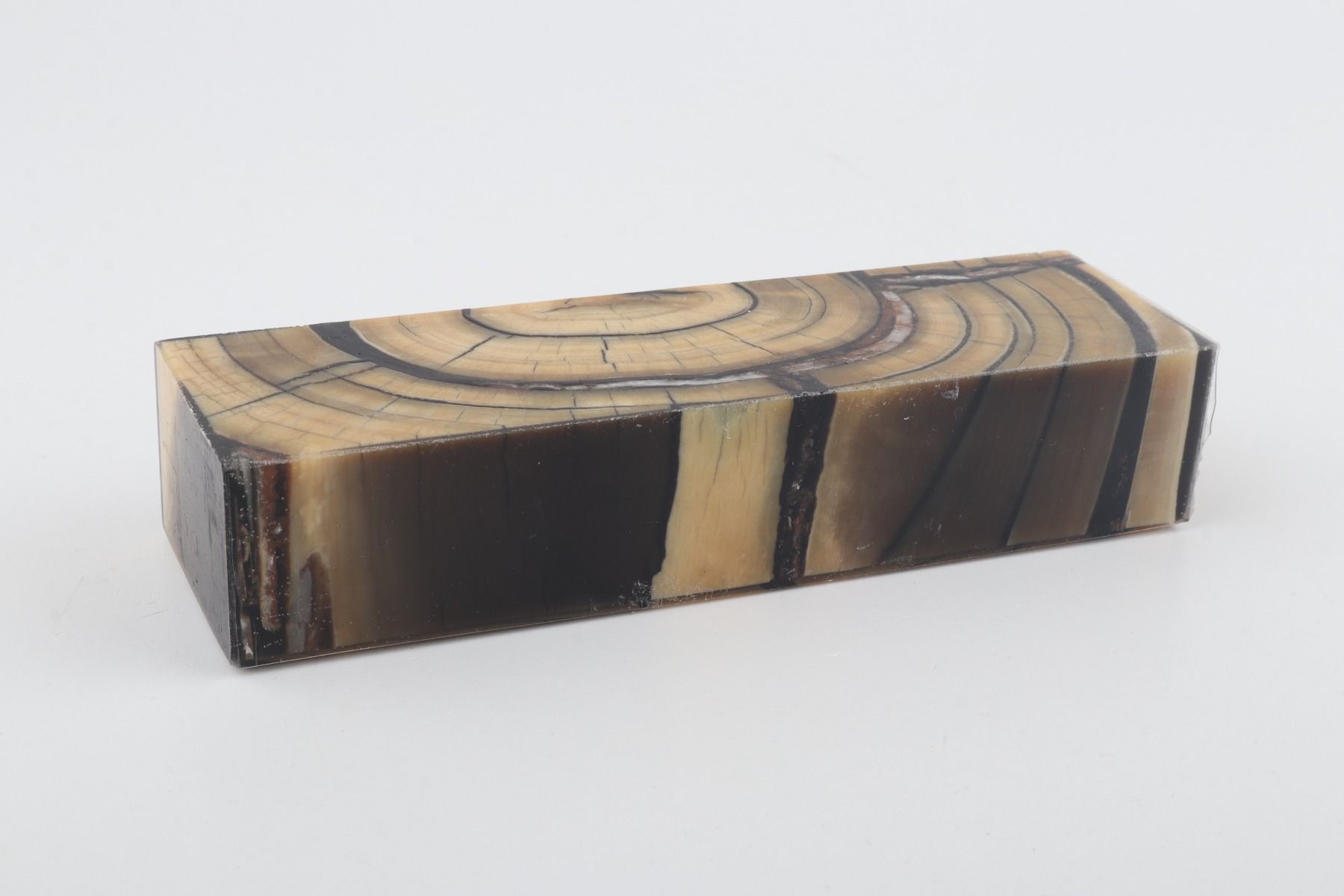 Stabilized mammoth ivory block