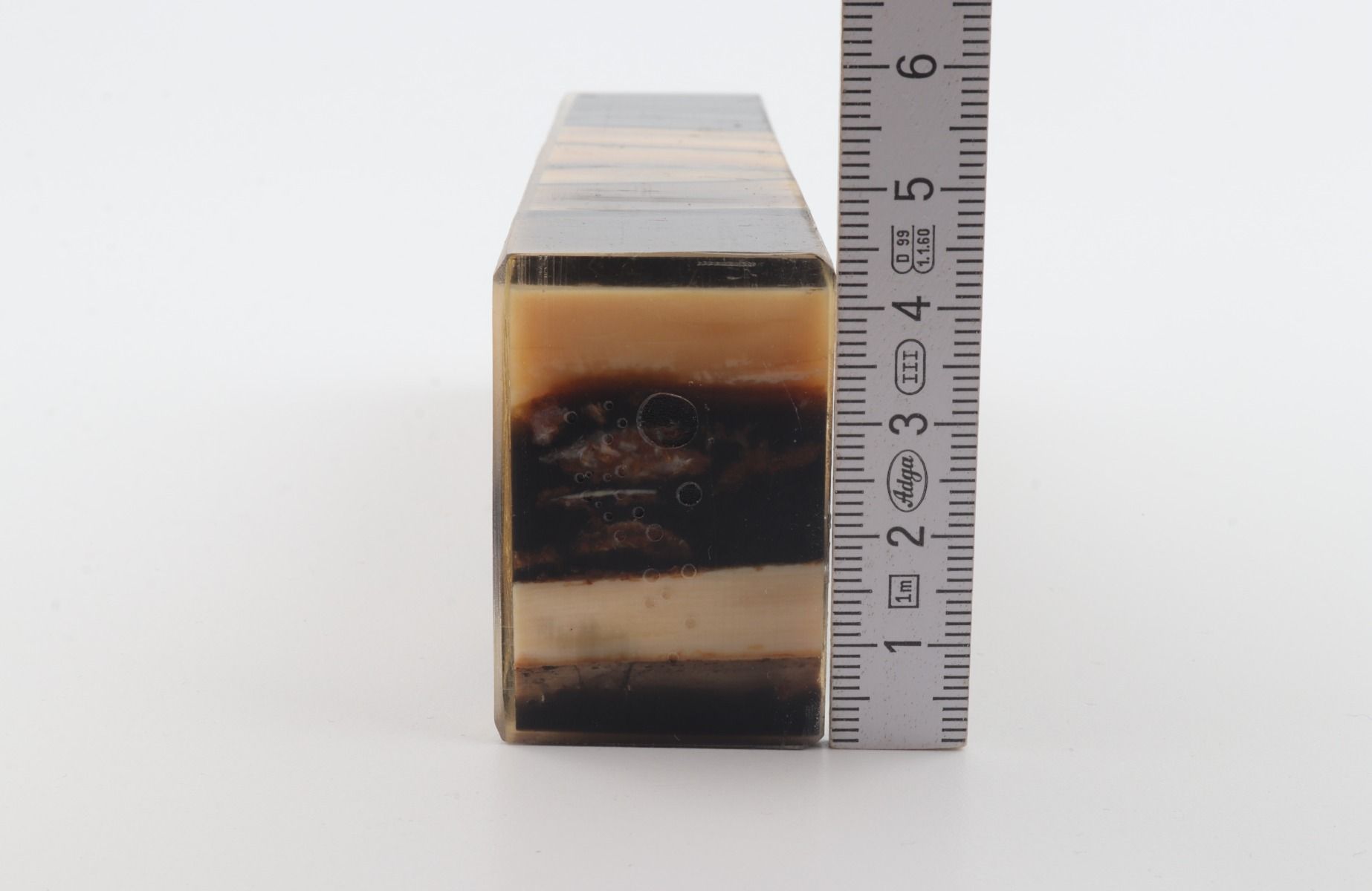 Stabilized mammoth ivory block
