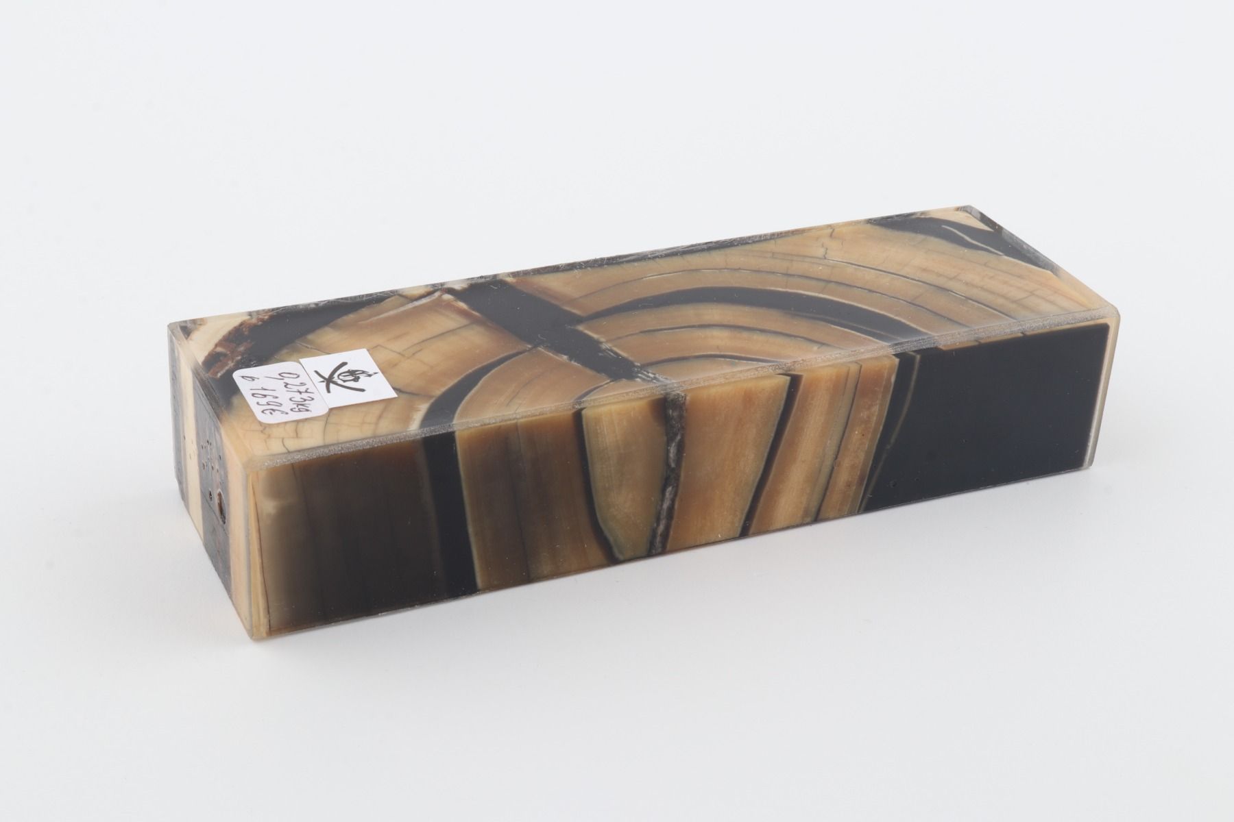 Stabilized mammoth ivory block