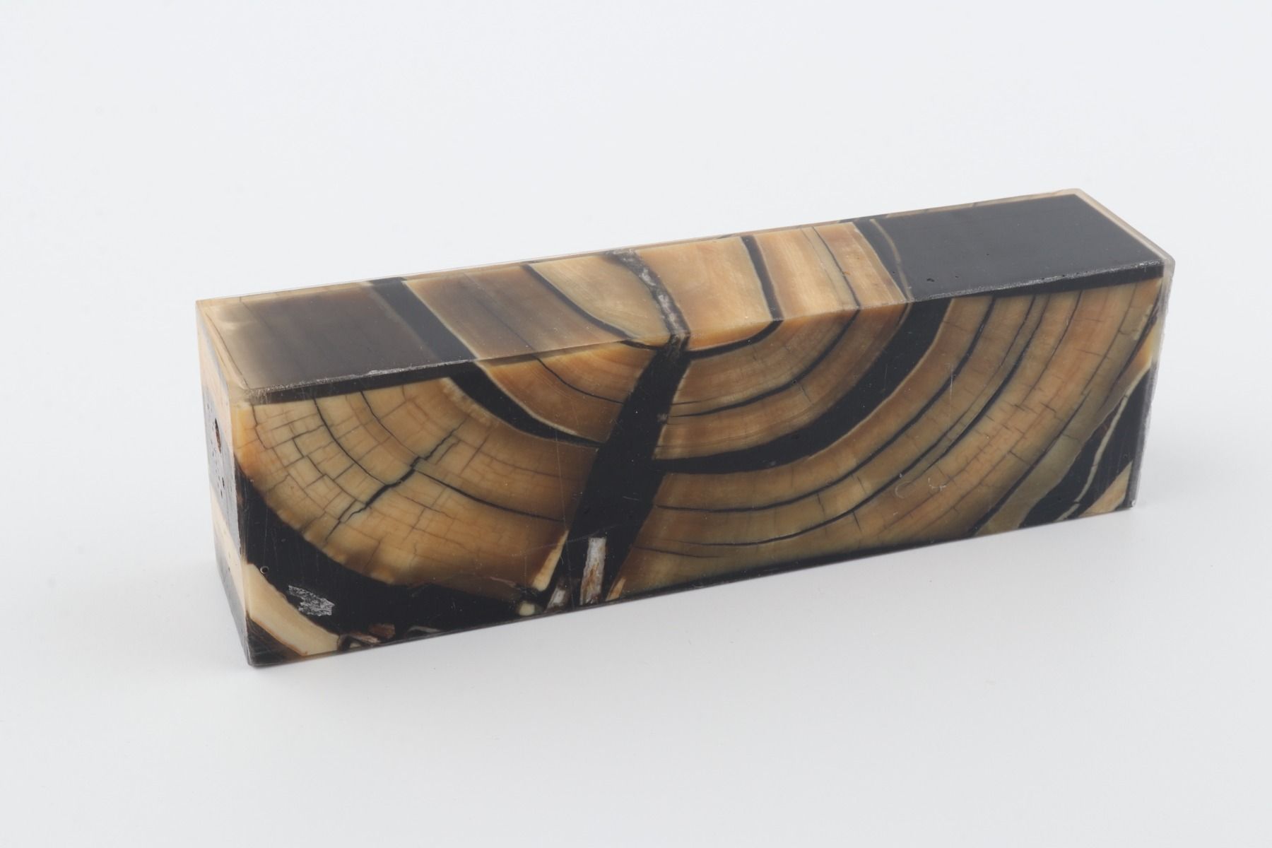 Stabilized mammoth ivory block
