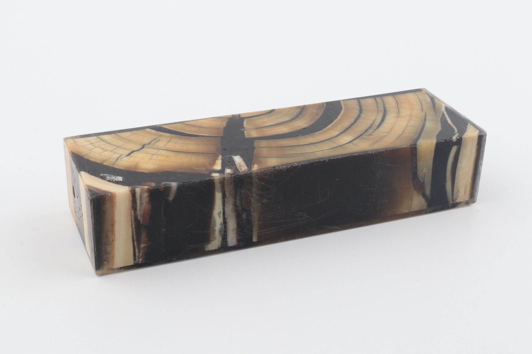 Stabilized mammoth ivory block