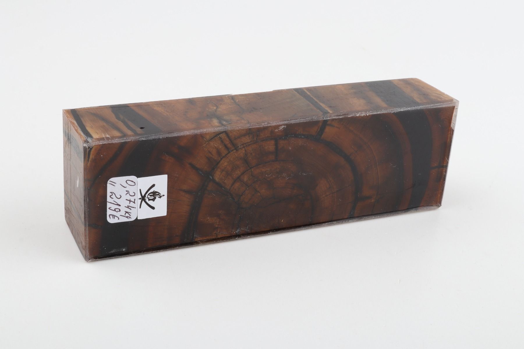 Stabilised mammoth ivory block
