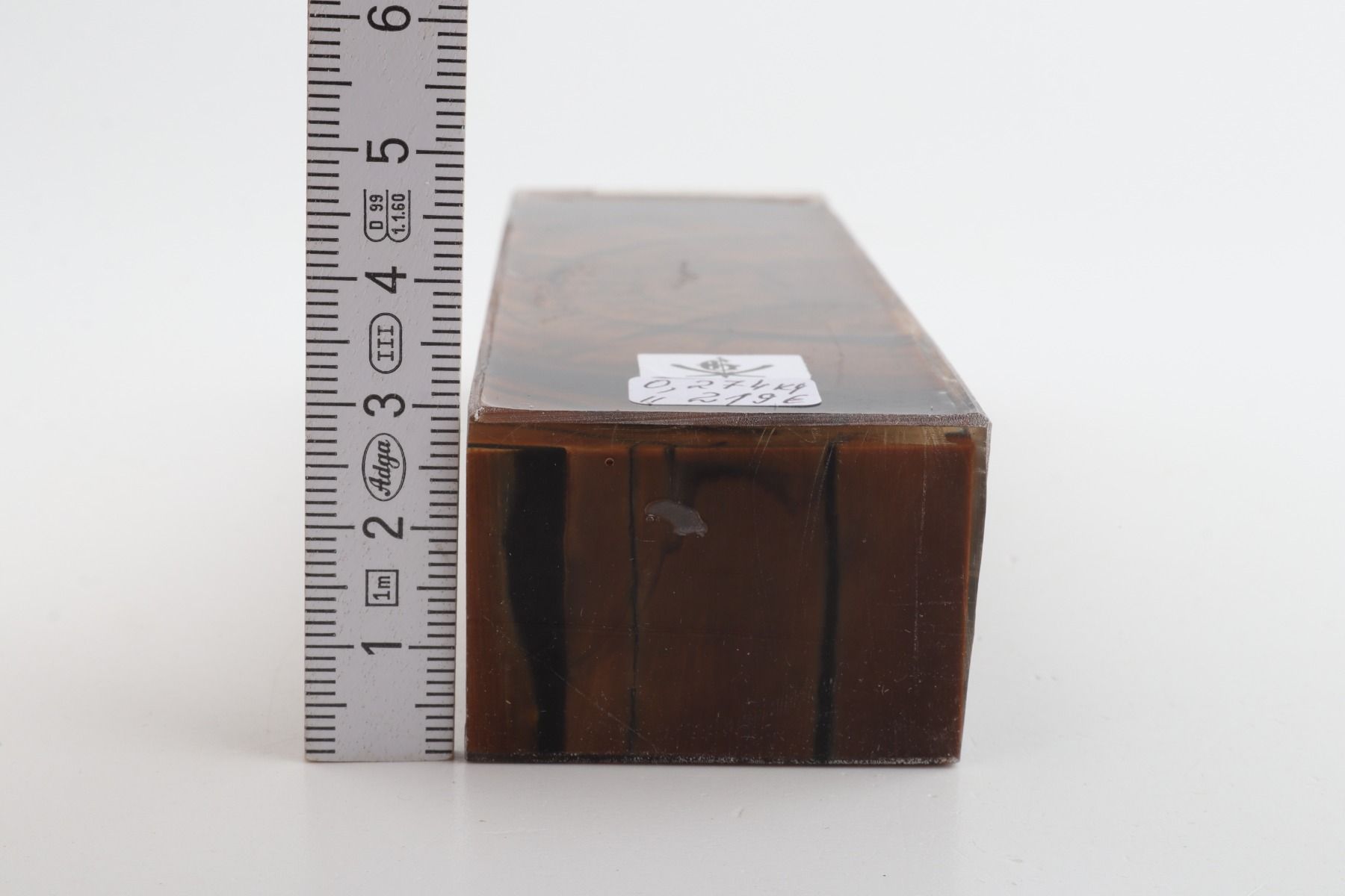 Stabilised mammoth ivory block