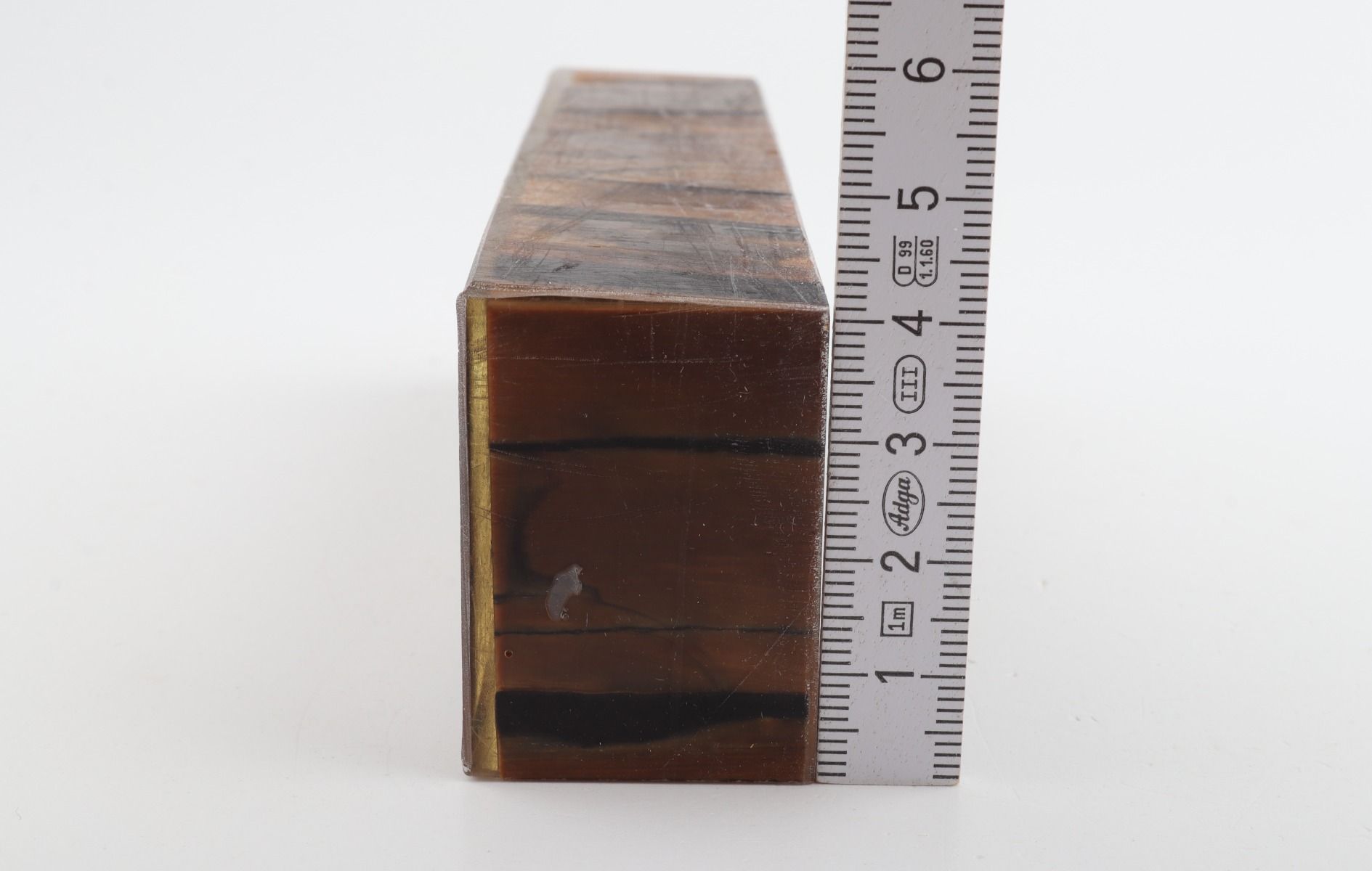 Stabilised mammoth ivory block