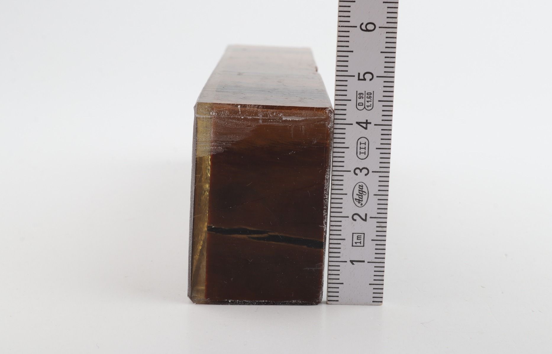 Stabilised mammoth ivory block