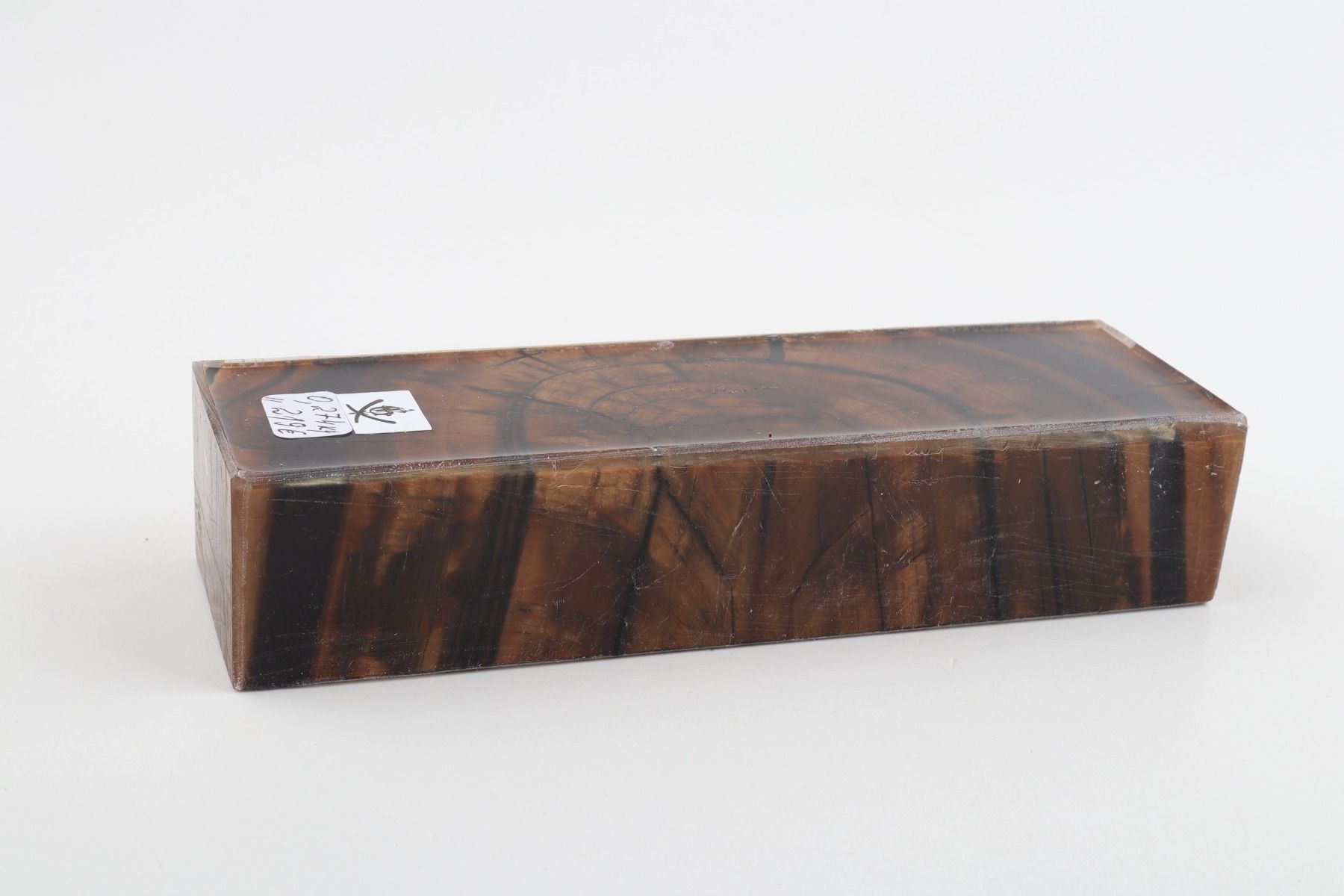 Stabilised mammoth ivory block