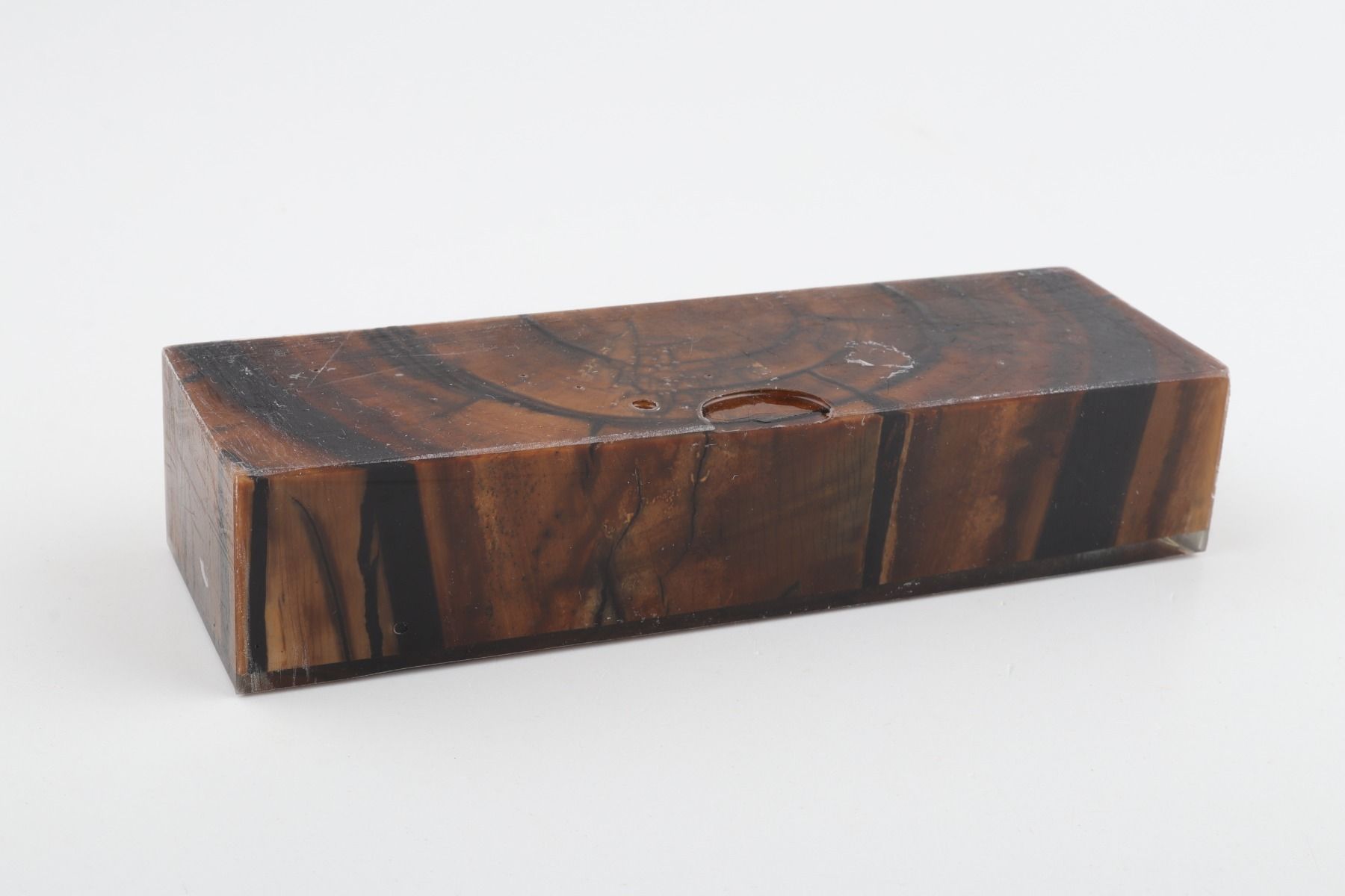 Stabilised mammoth ivory block