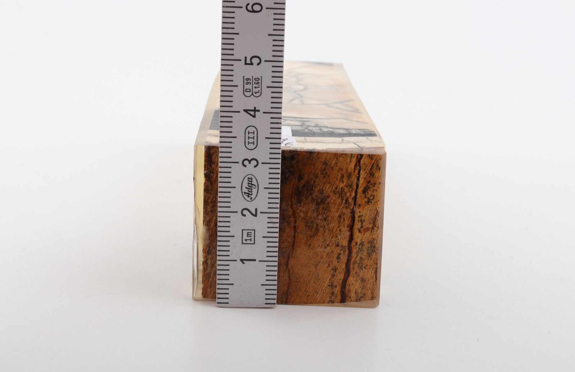 Stabilized mammoth ivory block