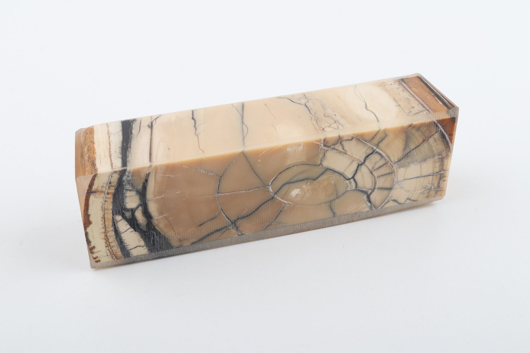 Stabilized mammoth ivory block