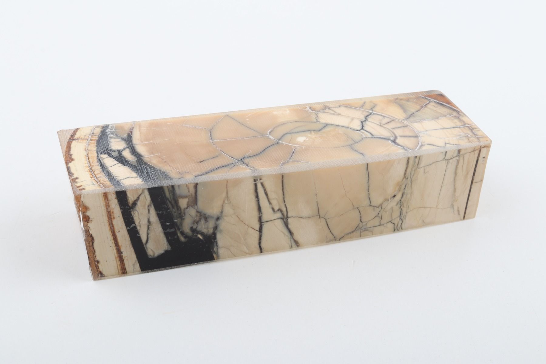 Stabilized mammoth ivory block