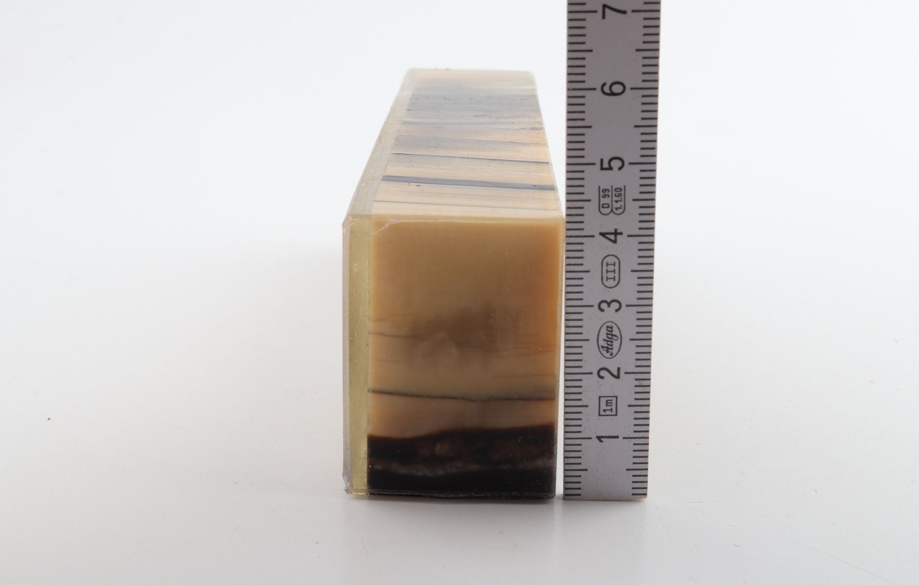 Stabilised mammoth ivory block