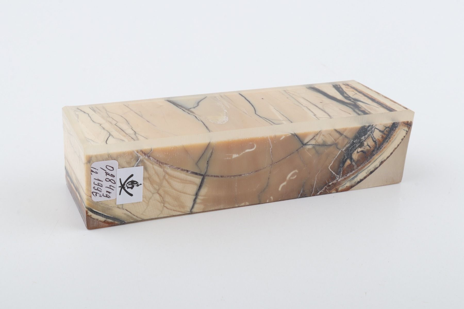 Stabilized mammoth ivory block