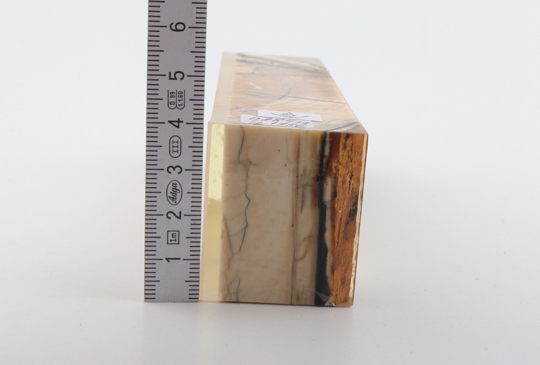 Stabilized mammoth ivory block
