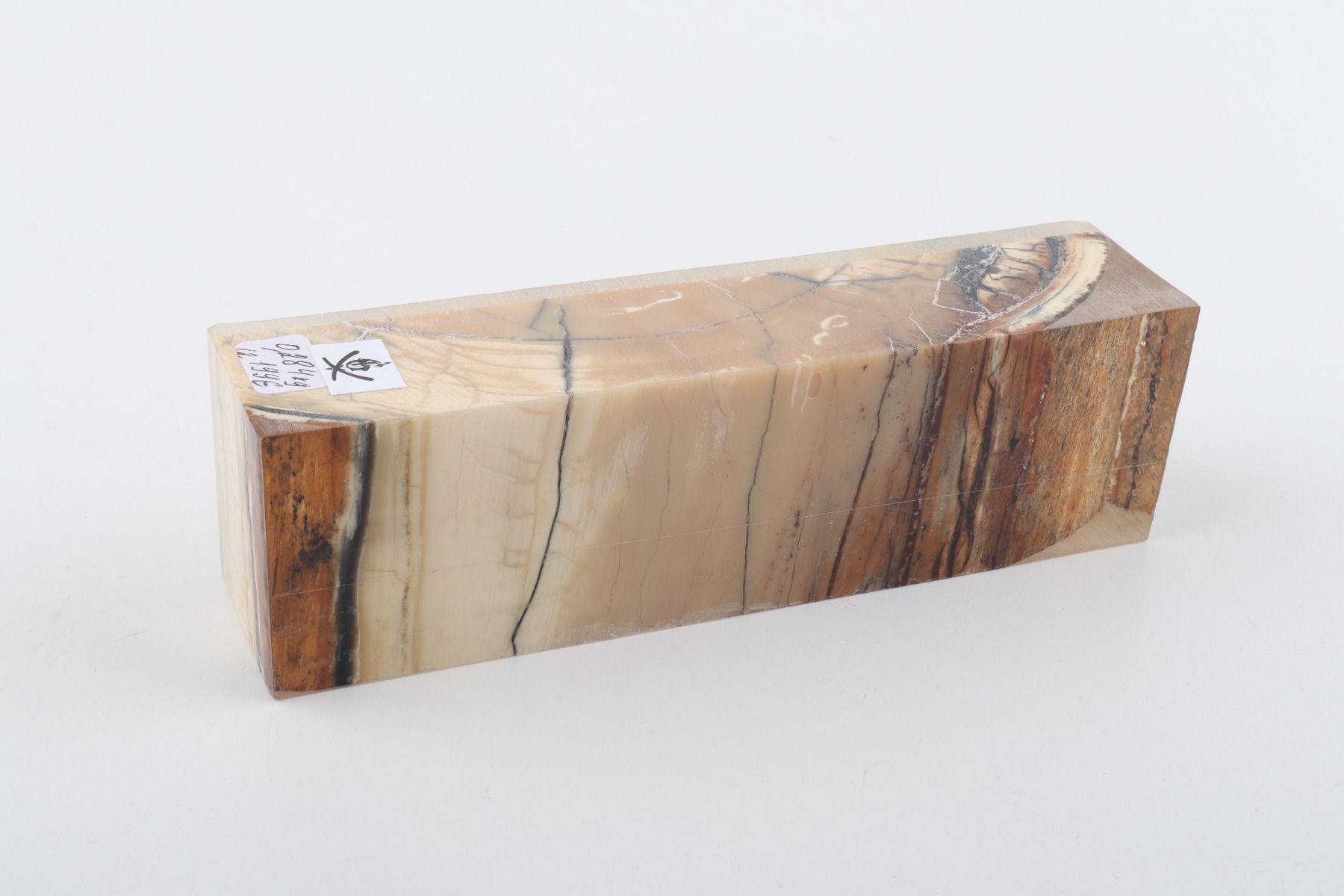 Stabilized mammoth ivory block