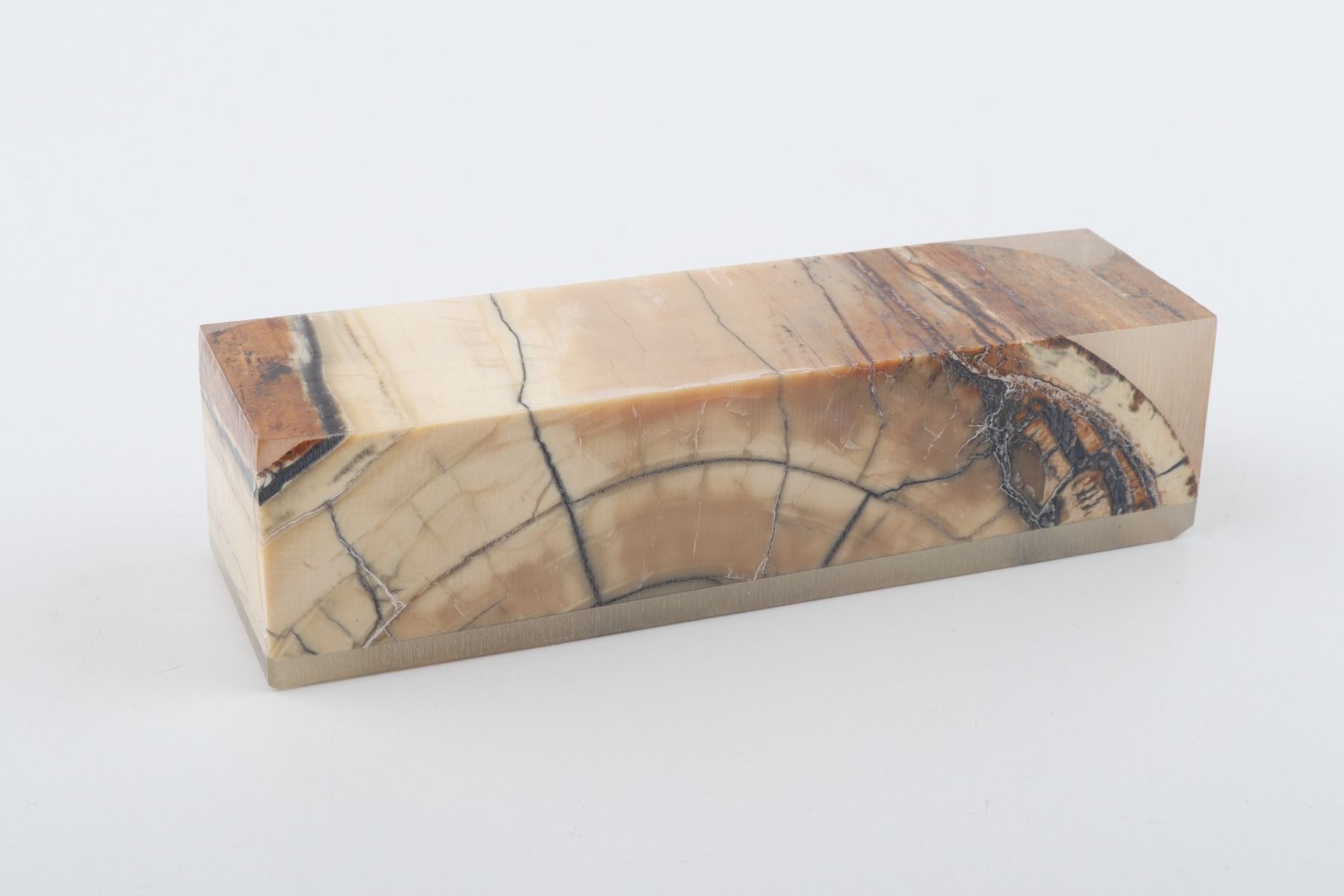 Stabilized mammoth ivory block
