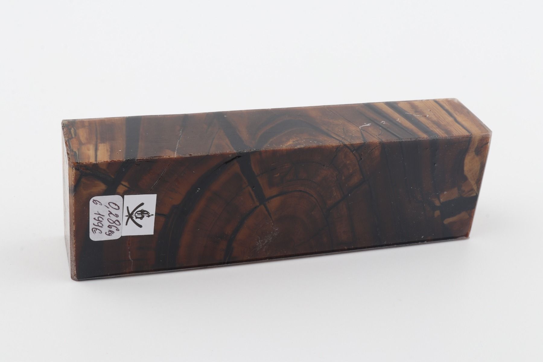 Stabilized mammoth ivory block