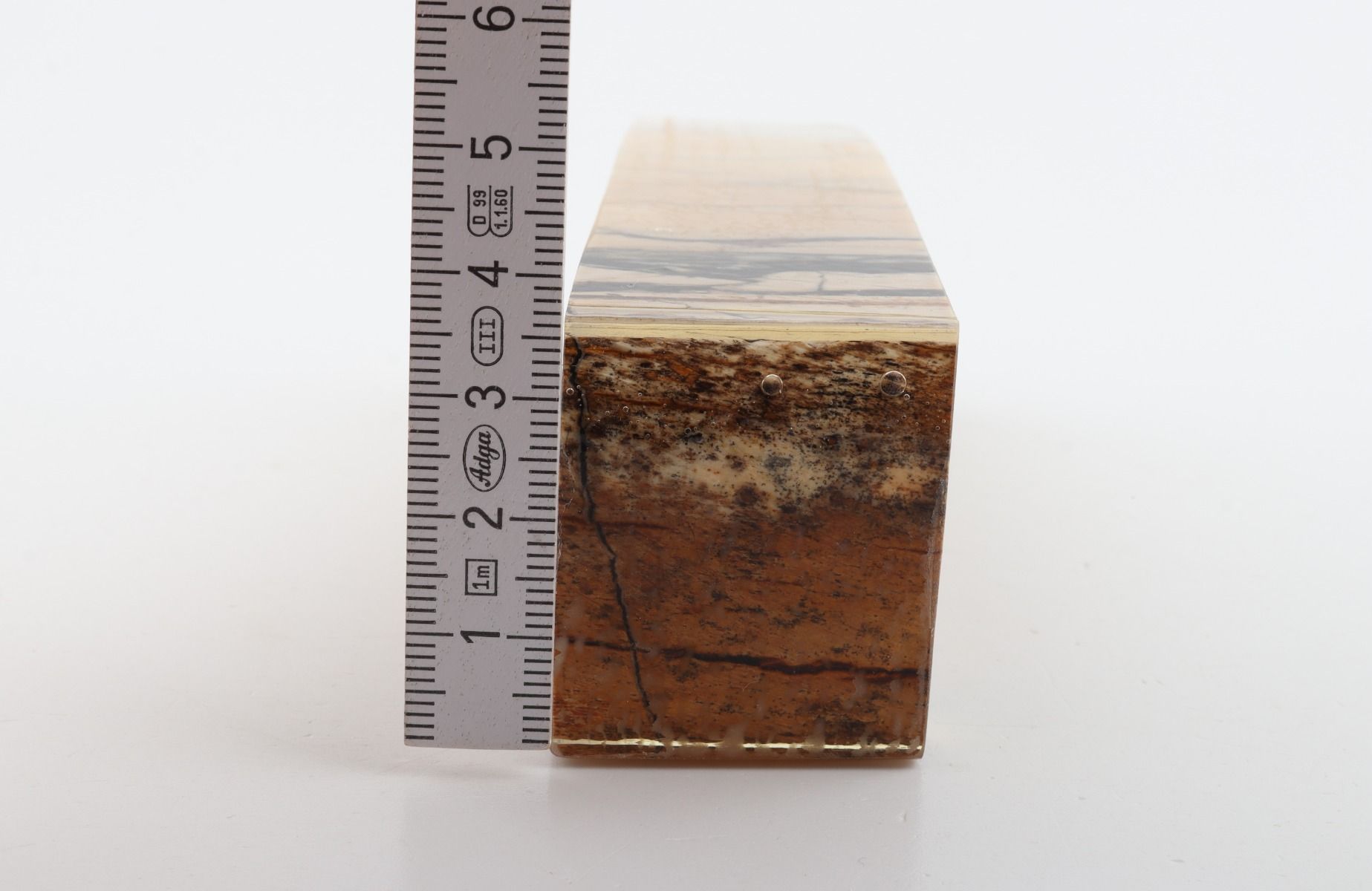Stabilized mammoth ivory block
