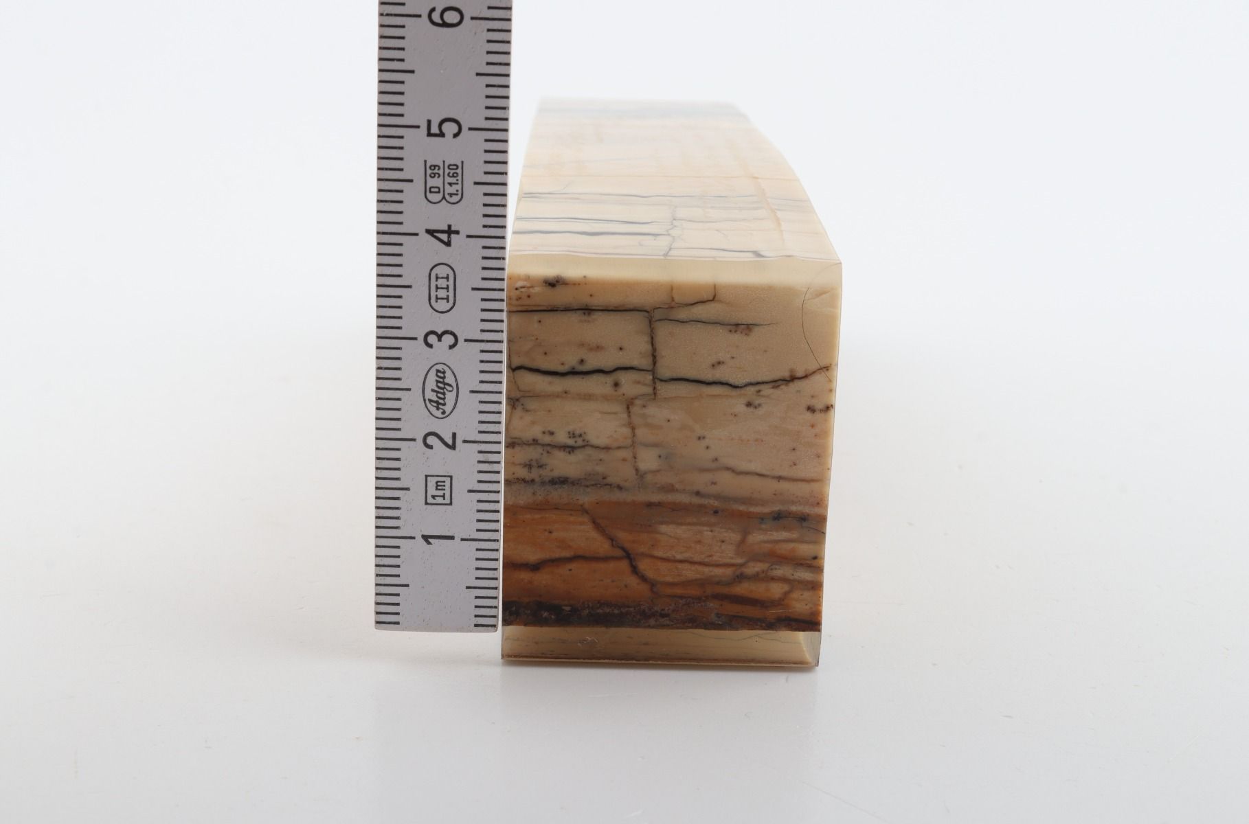 Stabilized mammoth ivory block