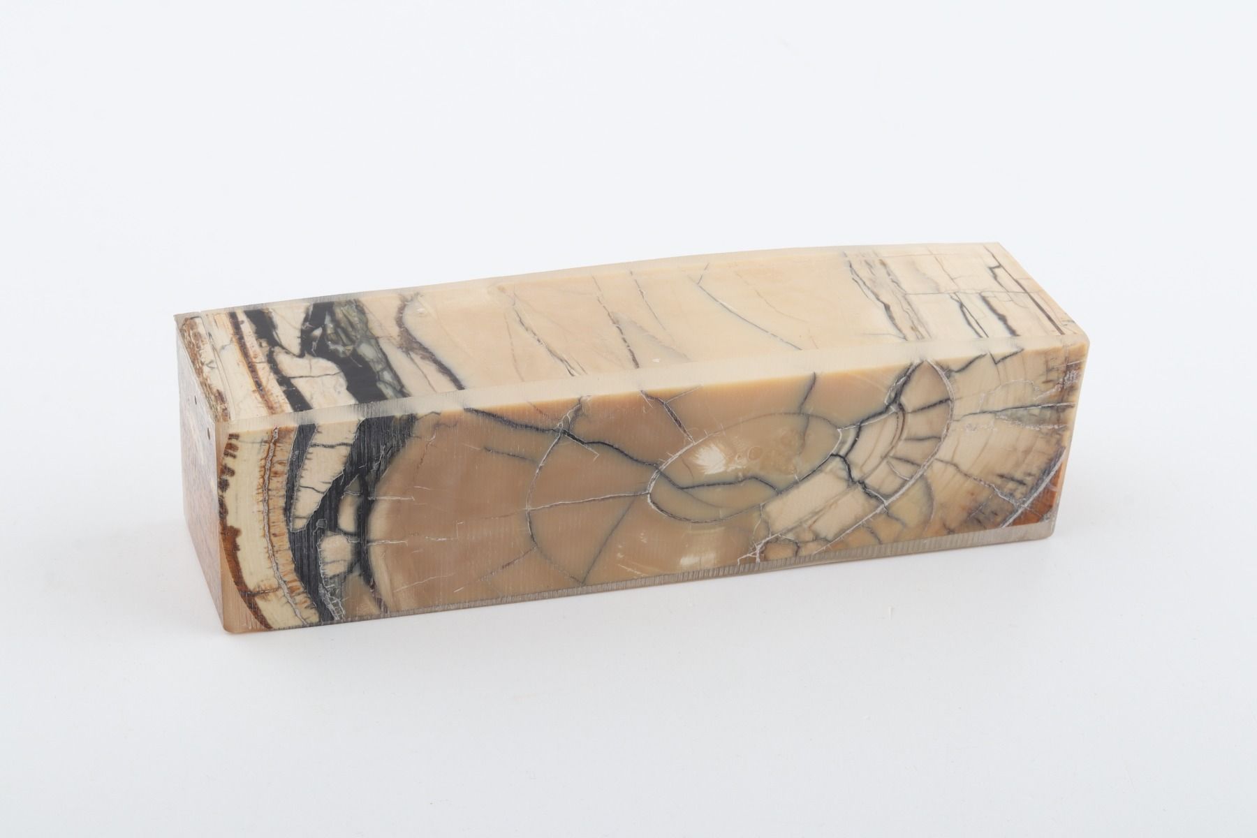 Stabilized mammoth ivory block
