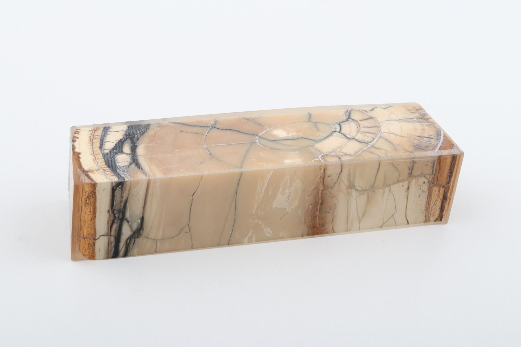 Stabilized mammoth ivory block