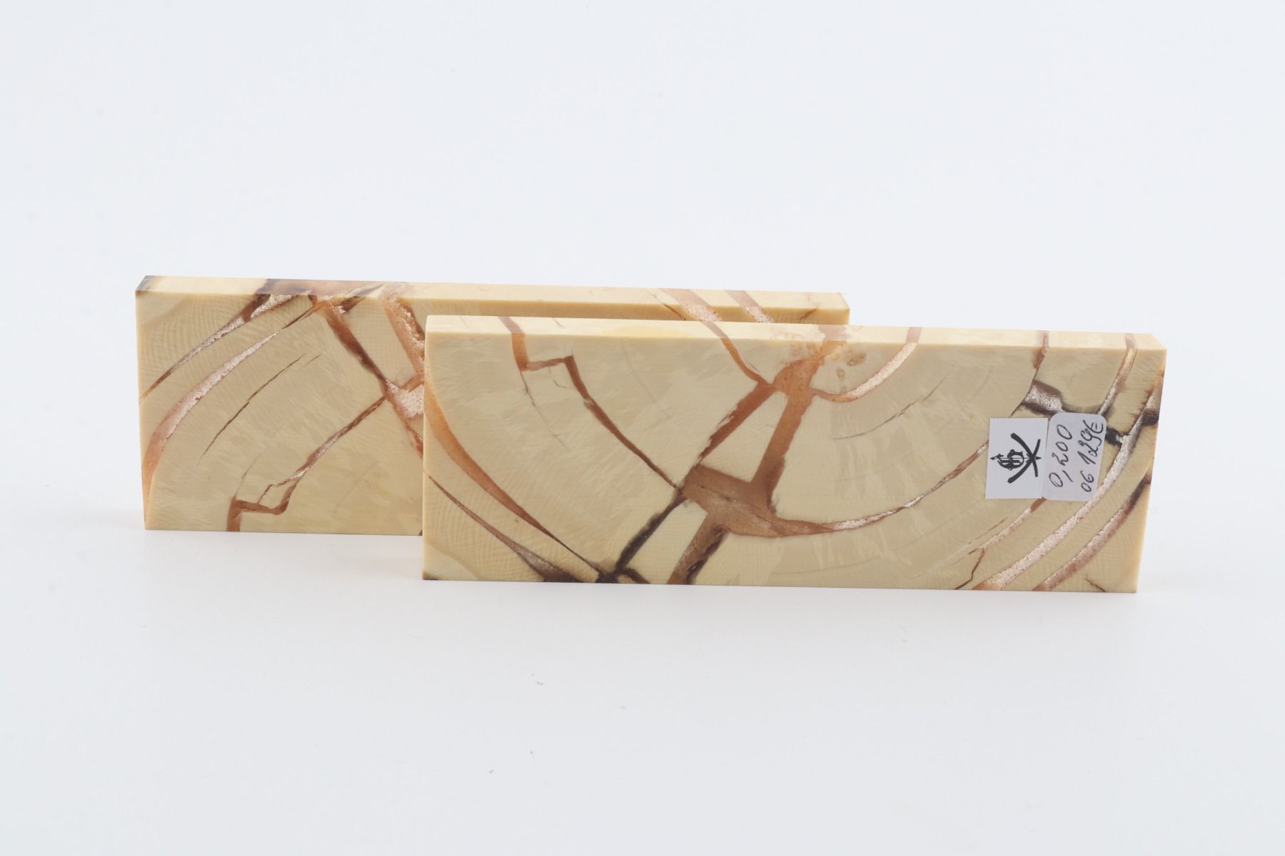 Stabilised mammoth ivory scales