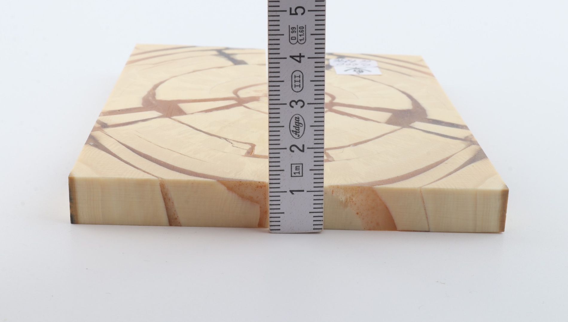 Stabilised mammoth ivory scales