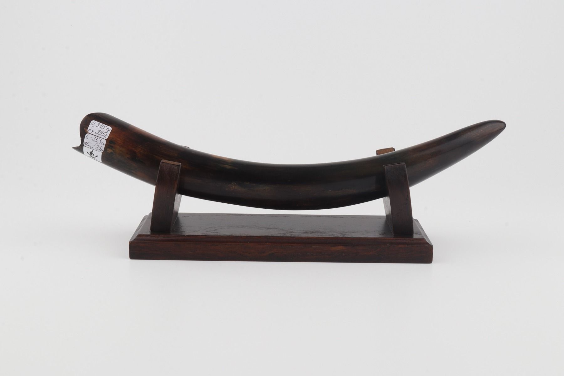 Restored mammoth tusk