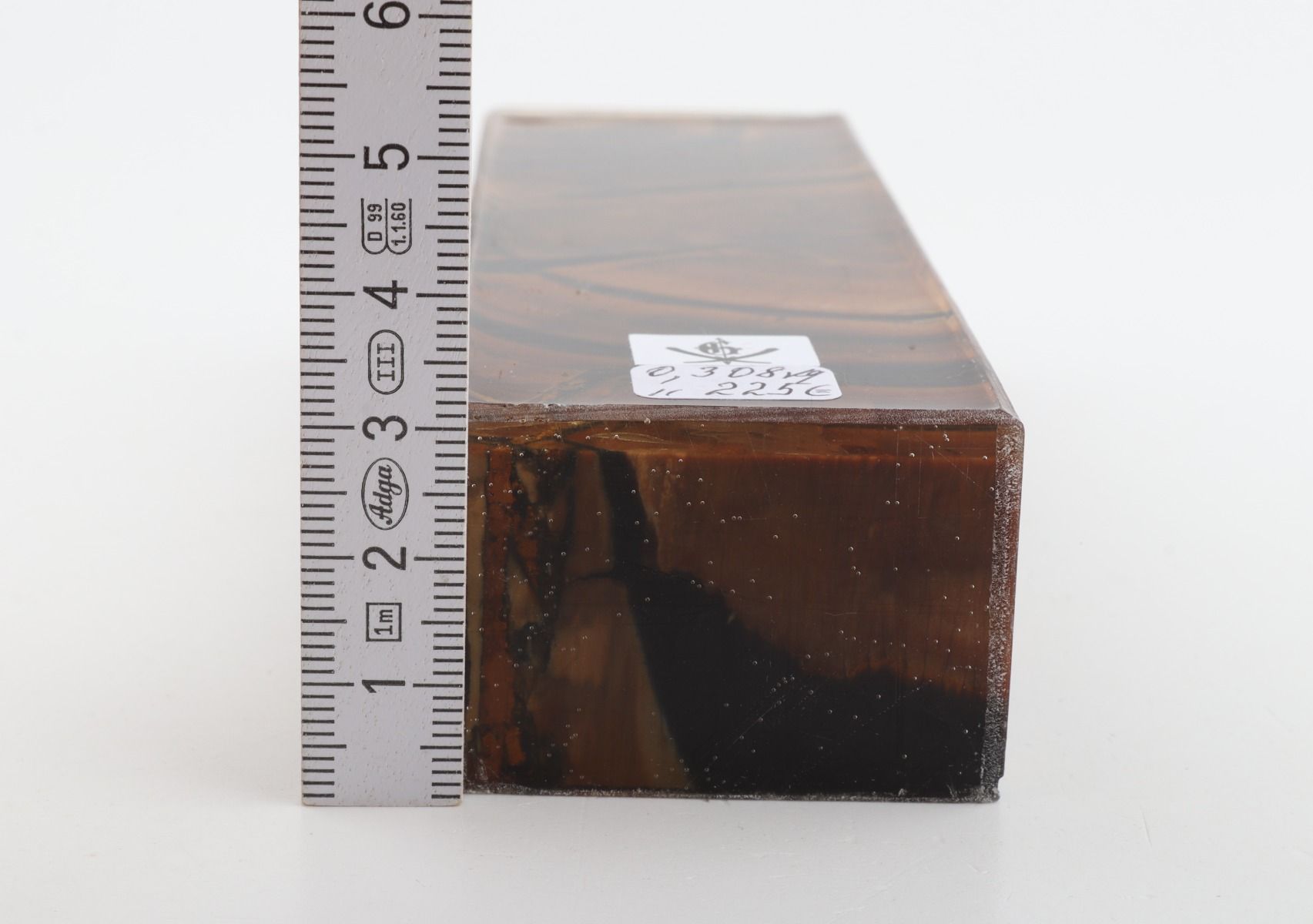 Stabilized mammoth ivory block