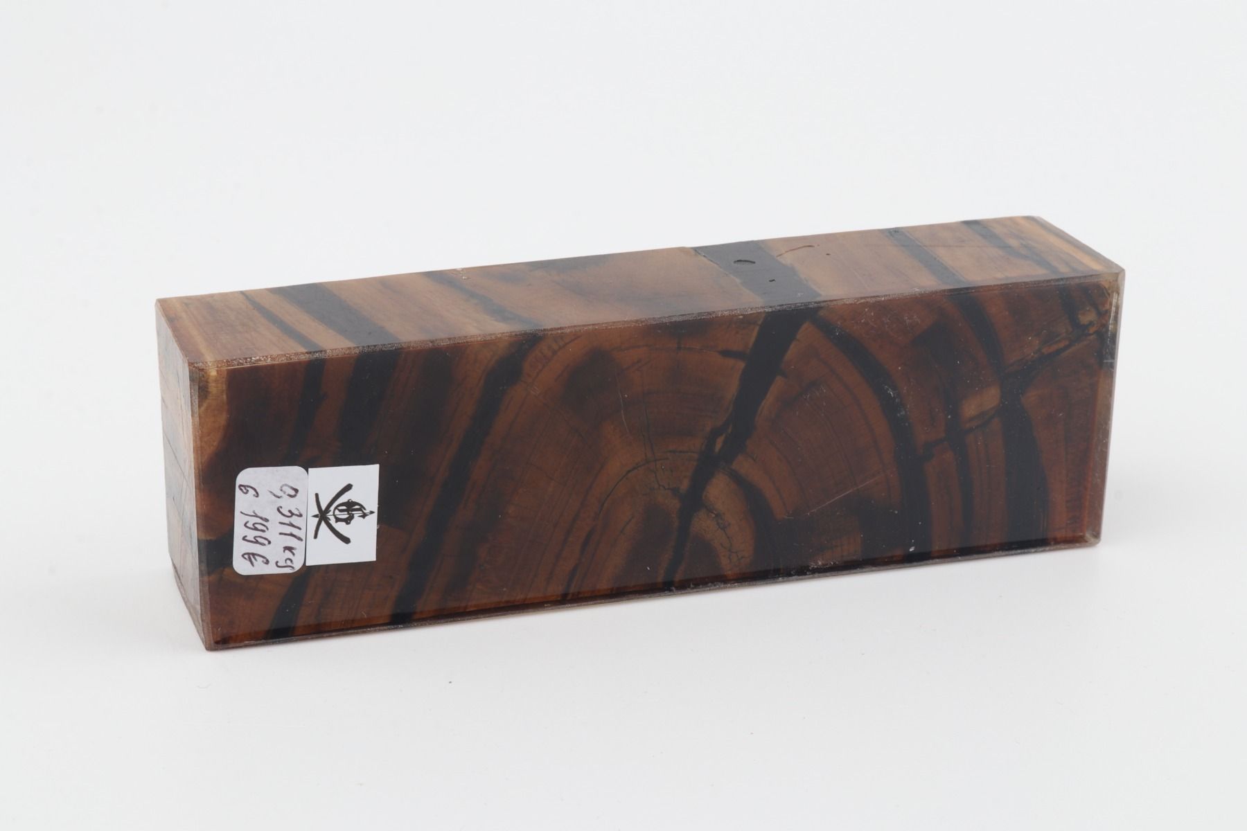 Stabilized mammoth ivory block