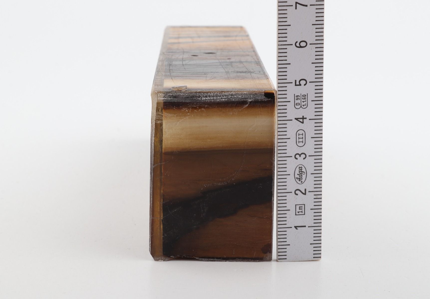 Stabilised mammoth ivory block